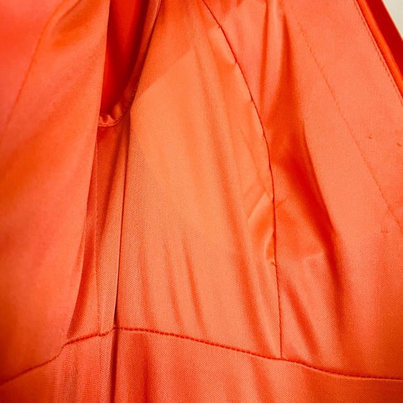 Leena for Mac Duggal satin gown. Size 6
Style # 26542 in Sunset color - Picture 6 of 7